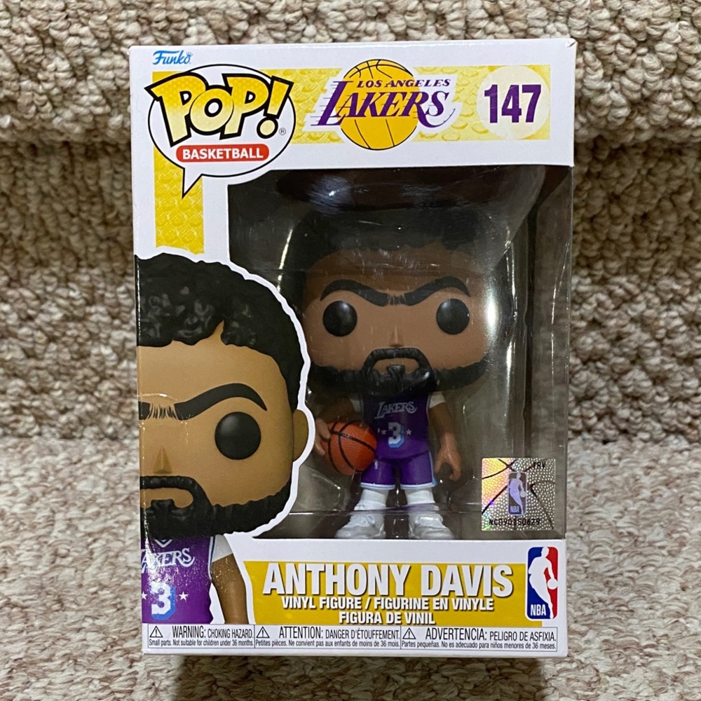 Funko Pop! Anthony Davis Lakers Purple and Gold Vinyl Figure